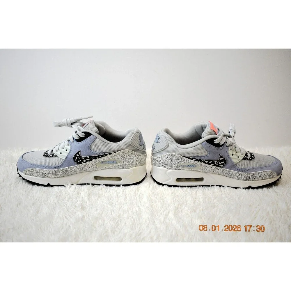 Nike Air Max 90 Premium PLATINUM/BLACK FIBERGLASS (443817-007) Women's Size 8.5
